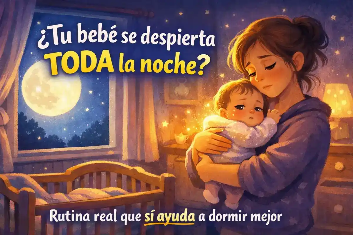 Bebé se despierta mucho: Rutina recomendada para mejorar el descanso