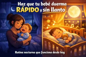 Cómo dormir a un bebé rápido: Rutina nocturna efectiva para noches sin llanto