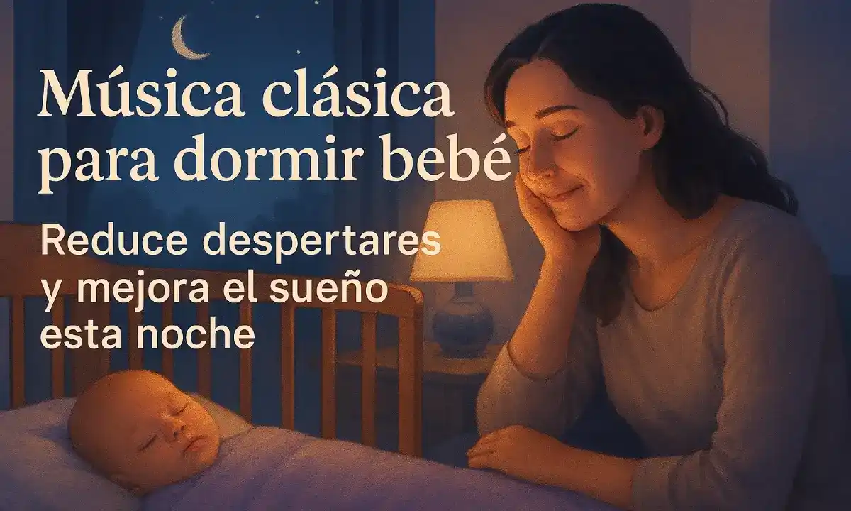 Música clásica para dormir bebés: La selección perfecta para reducir despertares y mejorar el sueño